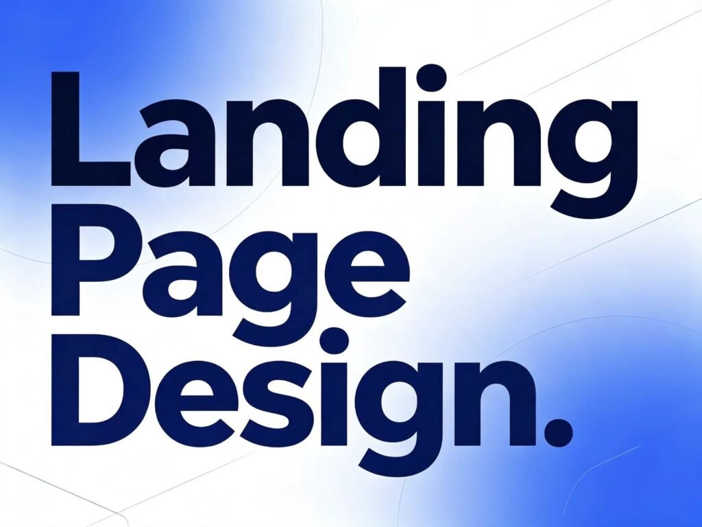 Corporate B2B website design layout focusing on lead generation and professional branding.
