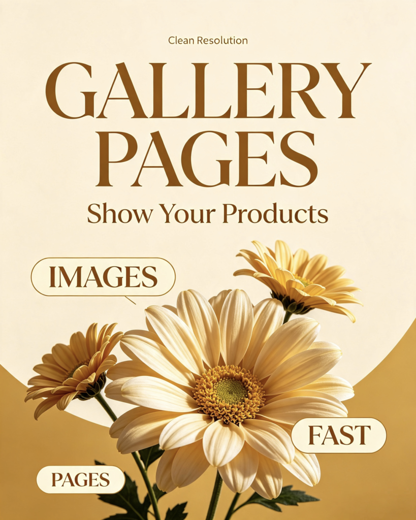 Small local flower shop custom website design showcase