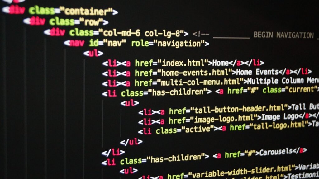 corporate business web development clean navigation code